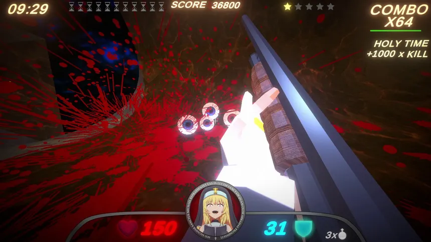 Скриншот 3 к игре Guns and Nuns: Storming Hell