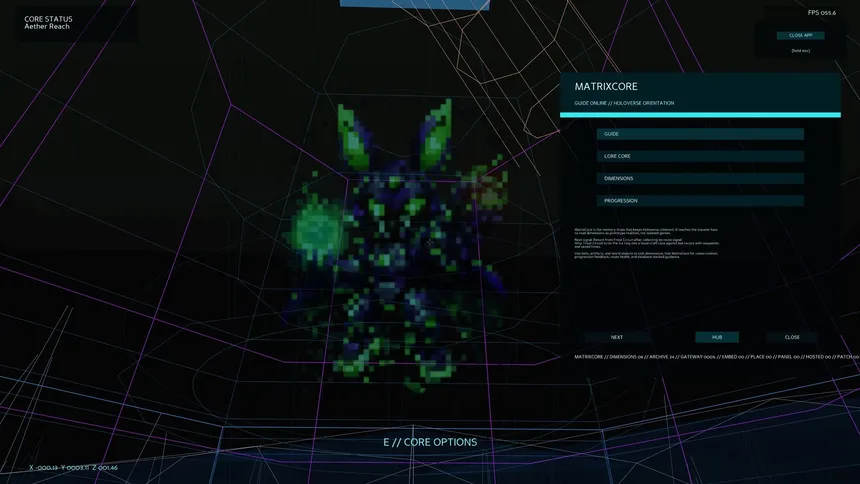 Скриншот 1 к игре GLITCHED MATRIX Prototype Lab
