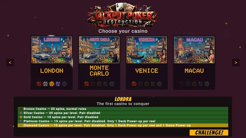 Скриншот 1 к игре Jackpot Poker Destruction