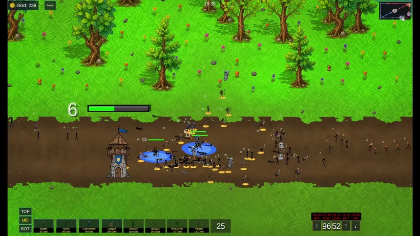 Скриншот 7 к игре Stick Wars: The Laneborn