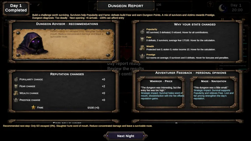 Скриншот 6 к игре Fame & Fear: Dungeon Architect