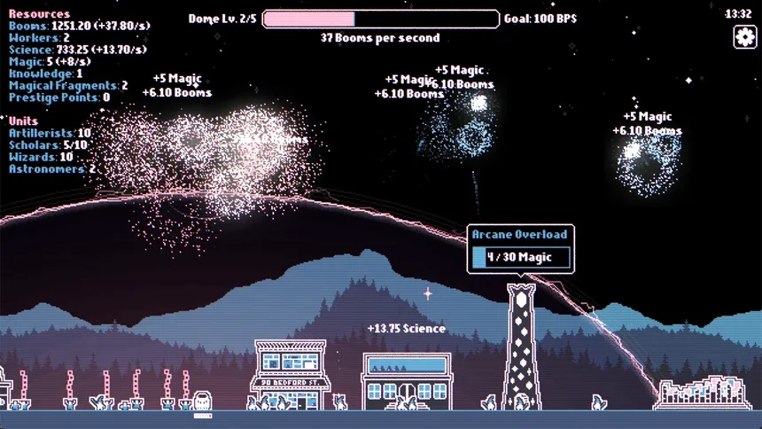 Скриншот 1 к игре Fireworks Incremental