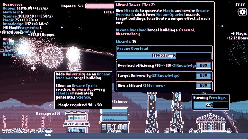 Скриншот 4 к игре Fireworks Incremental