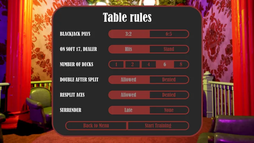Скриншот 2 к игре Blackjack Training