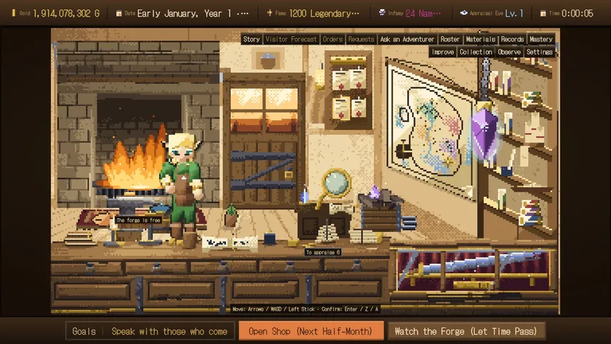 Скриншот 1 к игре Eternal Swordsmith
