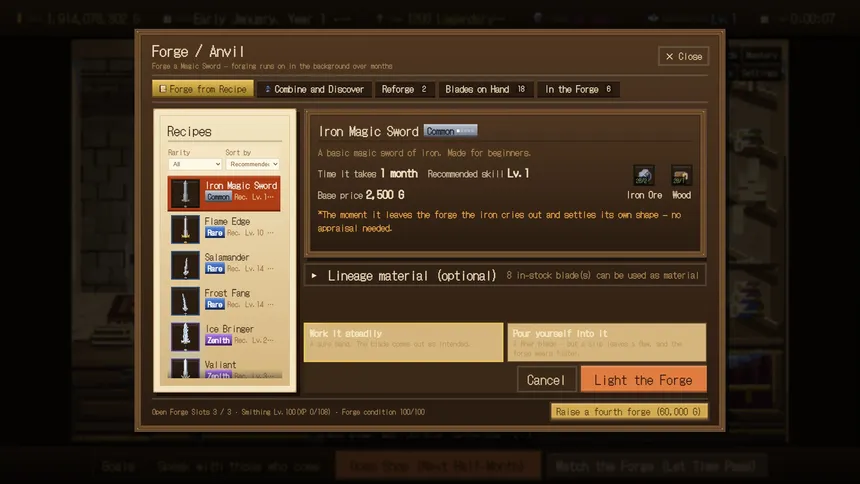 Скриншот 4 к игре Eternal Swordsmith