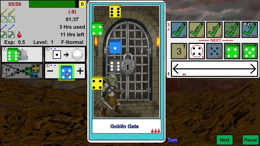 Скриншот 3 к игре Dicebound Quests: Heroes of Dice