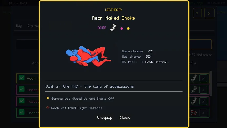 Скриншот 8 к игре Submission Saga: The Jiu Jitsu RPG