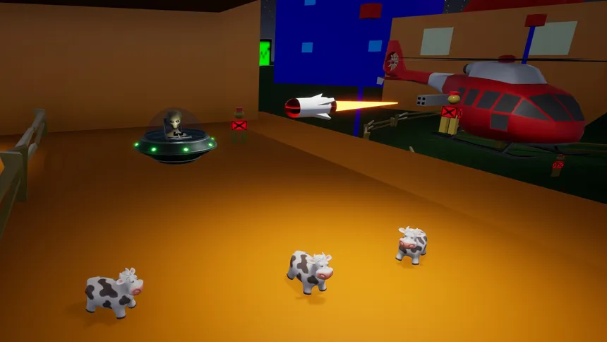 Скриншот 2 к игре Cow Abduction Frenzy