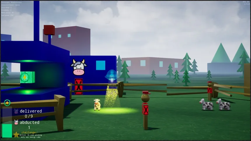 Скриншот 3 к игре Cow Abduction Frenzy