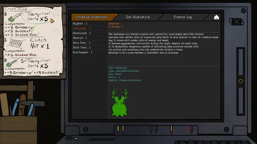 Скриншот 3 к игре Cryptid Keeper