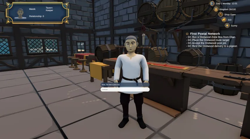 Скриншот 6 к игре Feathered Fortune: Medieval Post Simulator