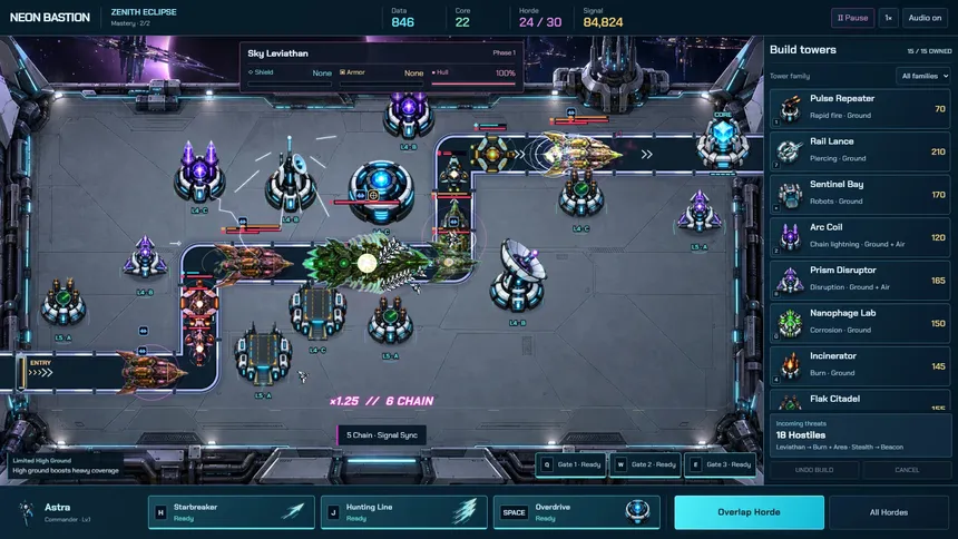 Скриншот 3 к игре Neon Bastion