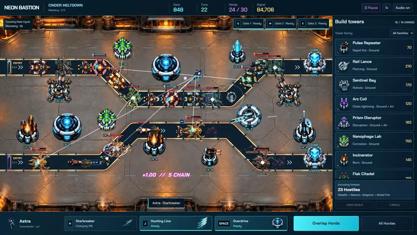 Скриншот 4 к игре Neon Bastion