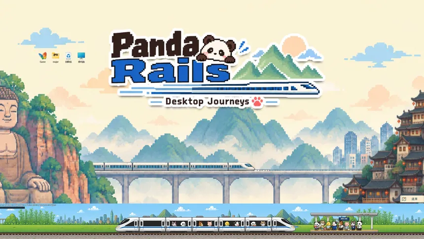 Скриншот 3 к игре Panda Rails: Desktop Journeys
