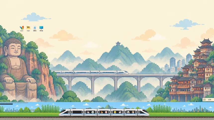 Скриншот 6 к игре Panda Rails: Desktop Journeys