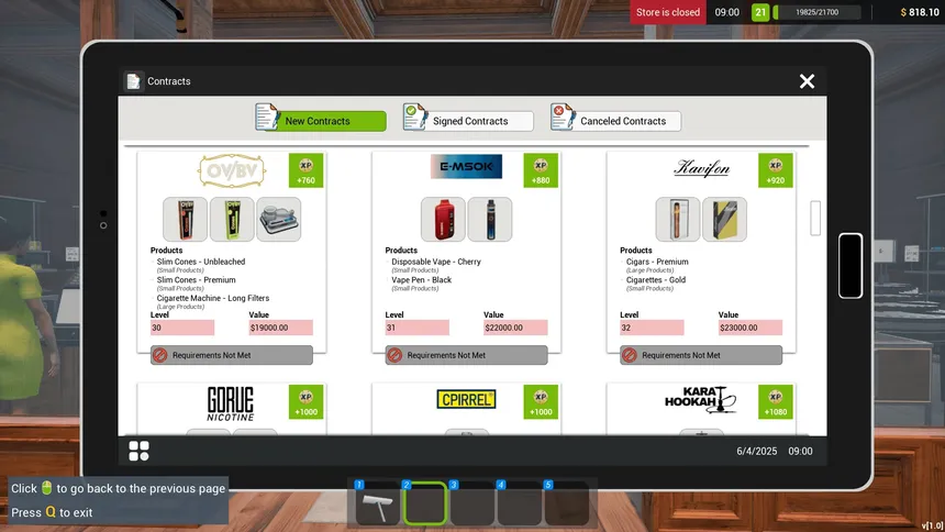 Скриншот 1 к игре Tobacco Shop Simulator