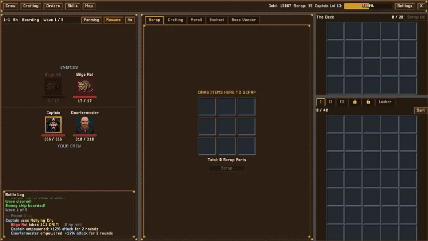 Скриншот 1 к игре Cursed Waters: Idle RPG