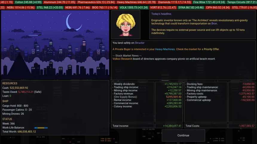 Скриншот 1 к игре Starport Merchants