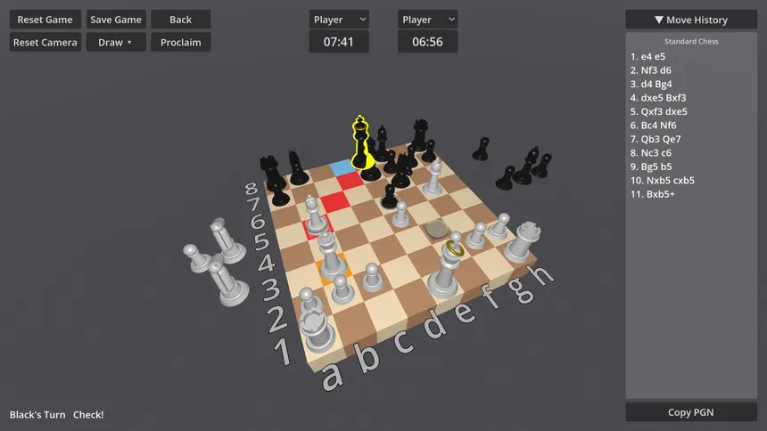 Скриншот 1 к игре wozitdev's 3D Chess