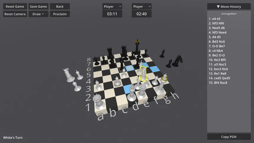 Скриншот 2 к игре wozitdev's 3D Chess