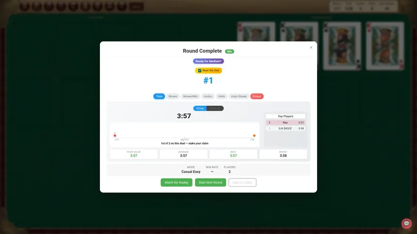 Скриншот 2 к игре MSO FreeCell Arena