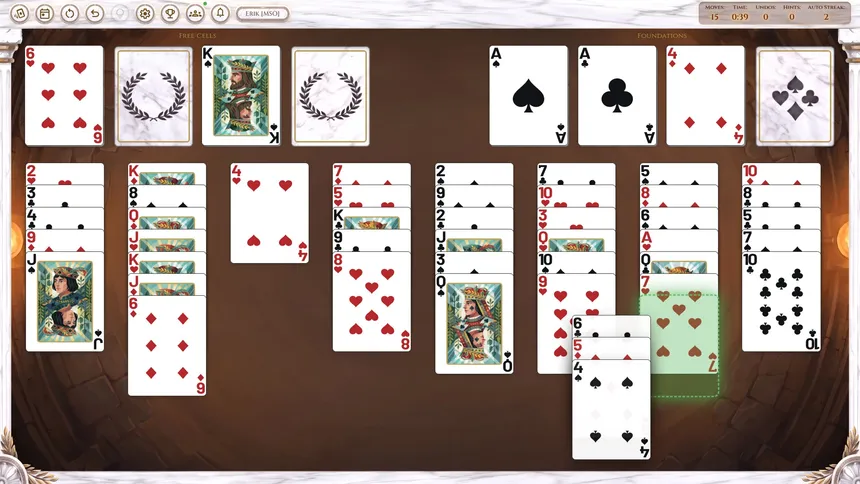 Скриншот 3 к игре MSO FreeCell Arena