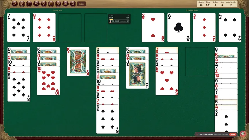 Скриншот 4 к игре MSO FreeCell Arena