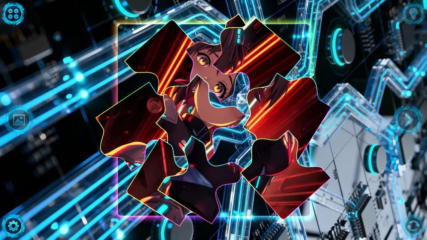 Скриншот 1 к игре NEONOVA Puzzle: Blue