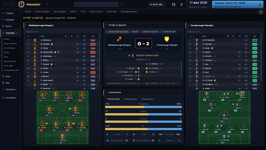 Скриншот 8 к игре President FC: Football Club Owner