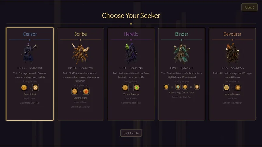 Скриншот 1 к игре Arcane Survivors