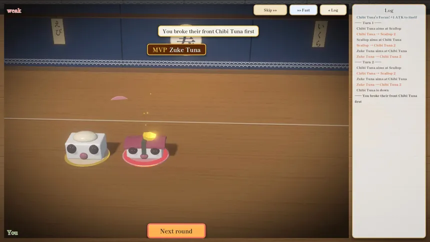 Скриншот 2 к игре Sushi Gacha: Auto Battler
