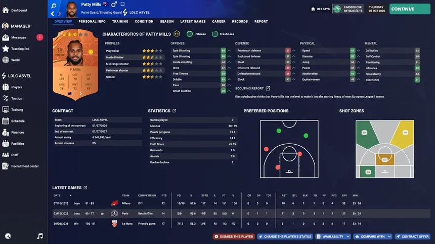 Скриншот 1 к игре Pro Basketball Manager 2027