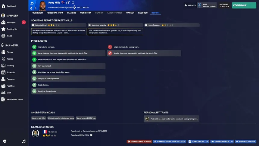 Скриншот 2 к игре Pro Basketball Manager 2027