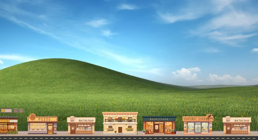 Скриншот 1 к игре Tiny Street: Taskbar Tycoon