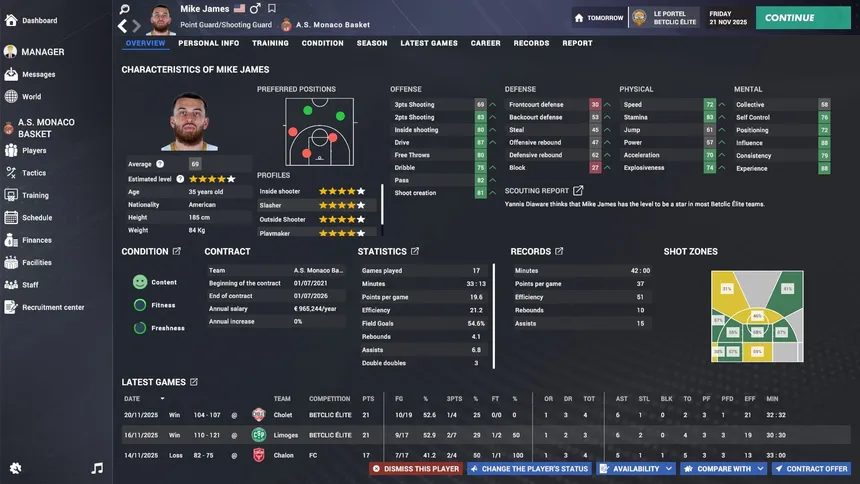 Скриншот 1 к игре Pro Basketball Manager 2026