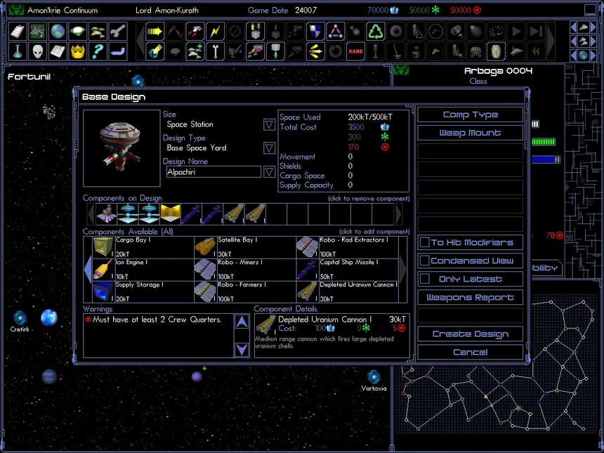 Скриншот 1 к игре Space Empires IV Deluxe