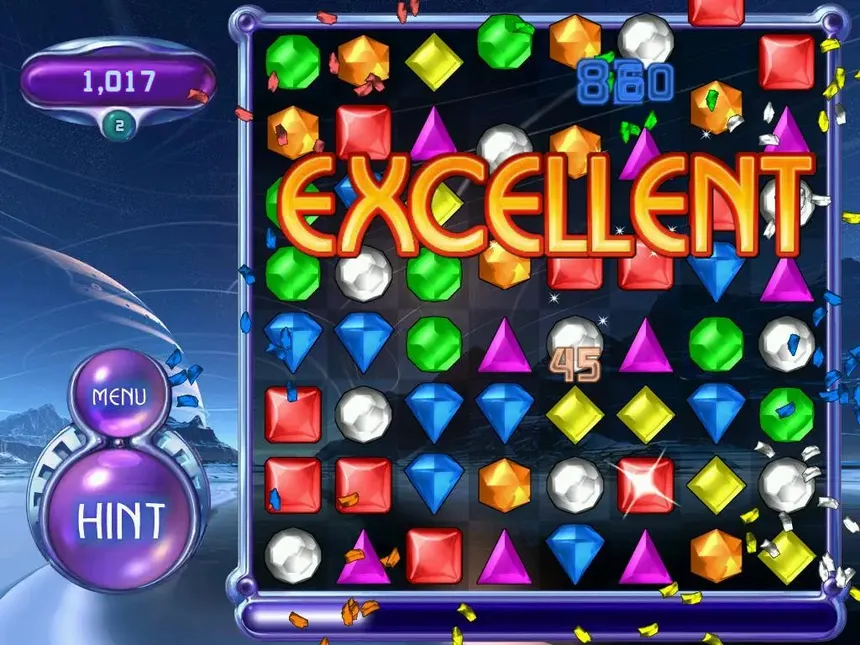 Скриншот 1 к игре Bejeweled 2 Deluxe