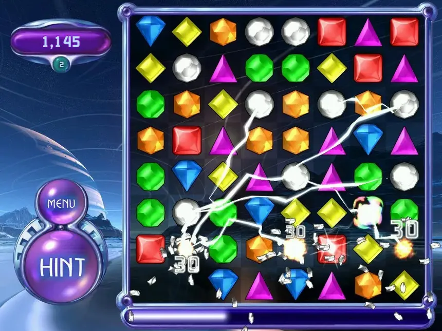 Скриншот 2 к игре Bejeweled 2 Deluxe