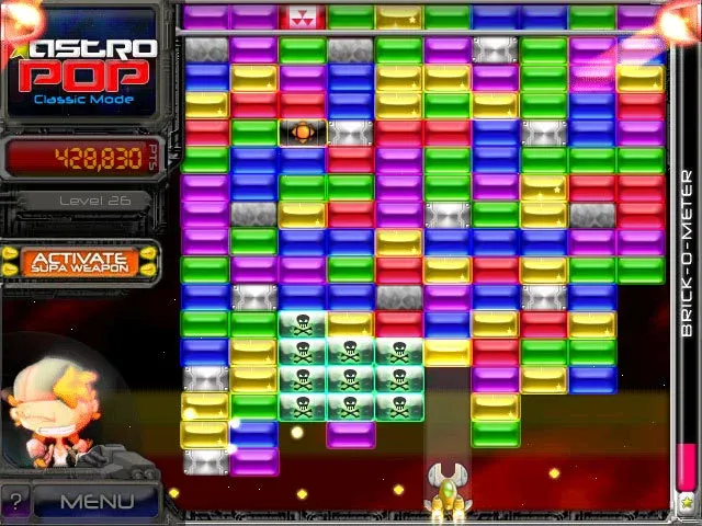 Скриншот 1 к игре AstroPop Deluxe
