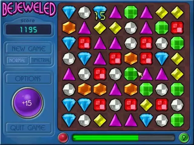 Скриншот 1 к игре Bejeweled Deluxe