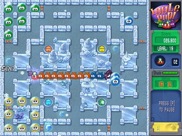 Скриншот 1 к игре Iggle Pop Deluxe