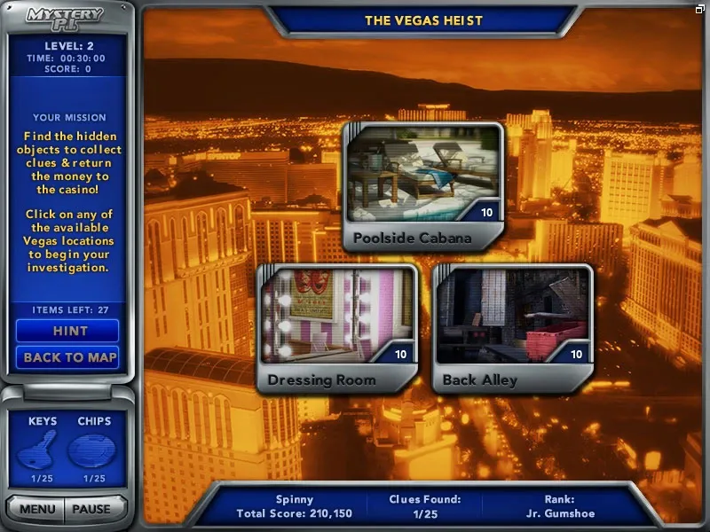 Скриншот 1 к игре Mystery P.I. - The Vegas Heist