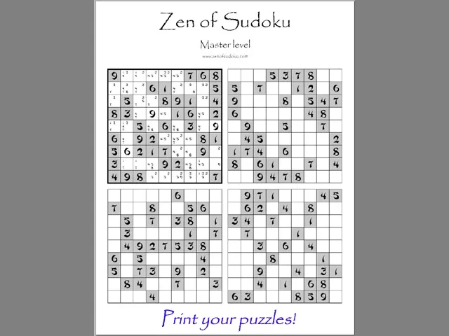 Скриншот 2 к игре Zen of Sudoku