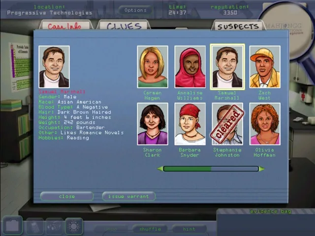 Скриншот 5 к игре Mahjongg Investigations: Under Suspicion