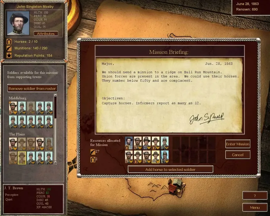 Скриншот 3 к игре Mosby's Confederacy
