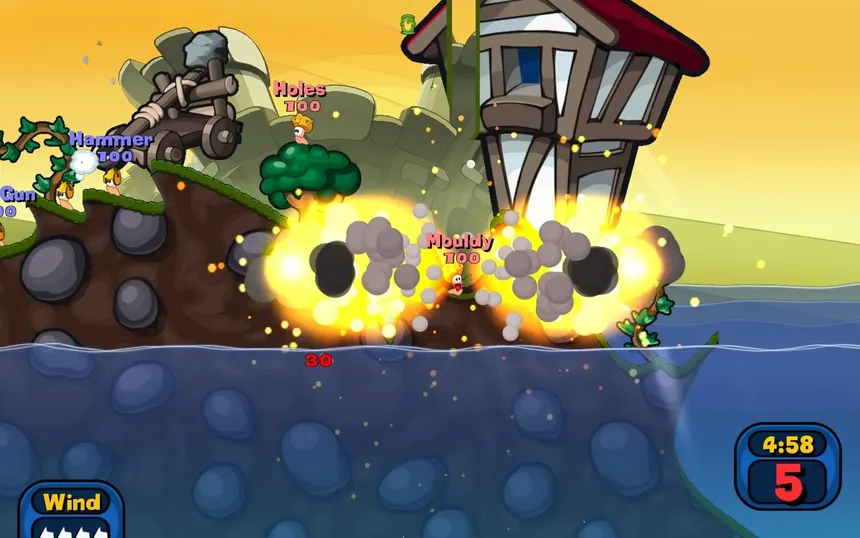 Скриншот 1 к игре Worms Reloaded