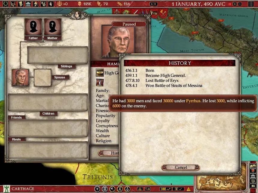 Скриншот 1 к игре Europa Universalis: Rome - Gold Edition