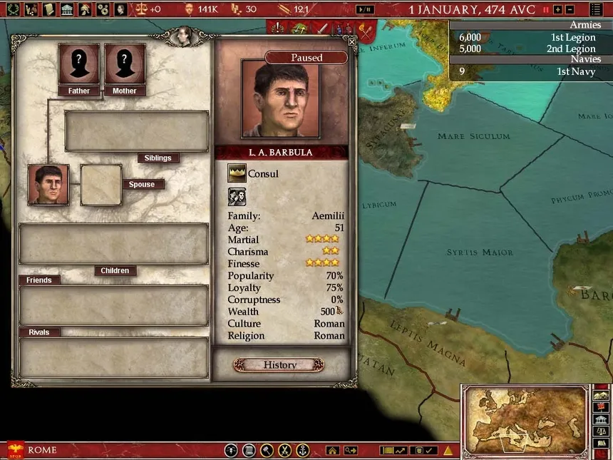 Скриншот 8 к игре Europa Universalis: Rome - Gold Edition