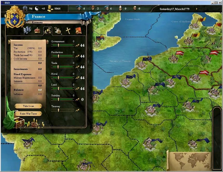 Скриншот 3 к игре Europa Universalis III Complete